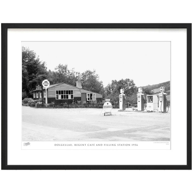 Dolgellau, Regent Café And Filling Station 1956 - Single Picture Frame Print, 45cm H x 60cm W x 2.3cm D