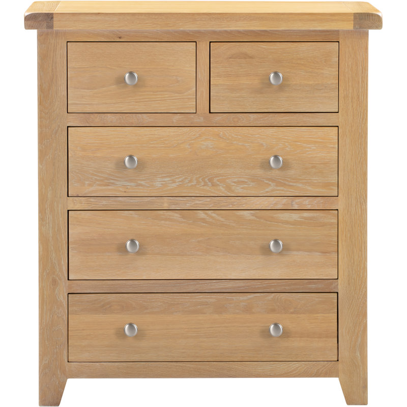 Windsor 5 Drawer Chest of Drawers, Brown