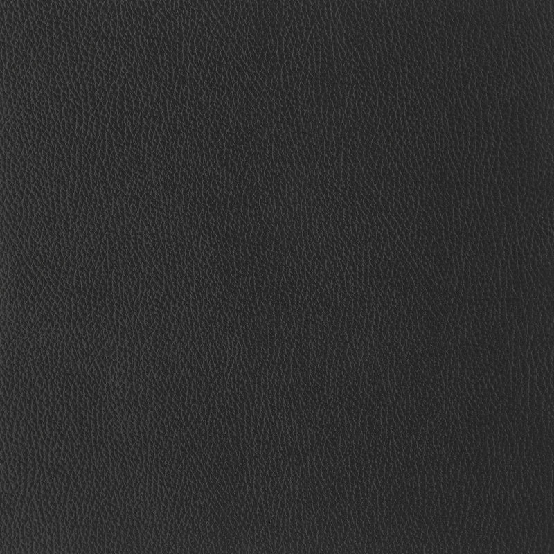 Chaise en cuir italien à grain supérieur, Noir