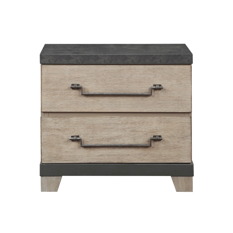 Table de chevet 2 tiroirs Chadha