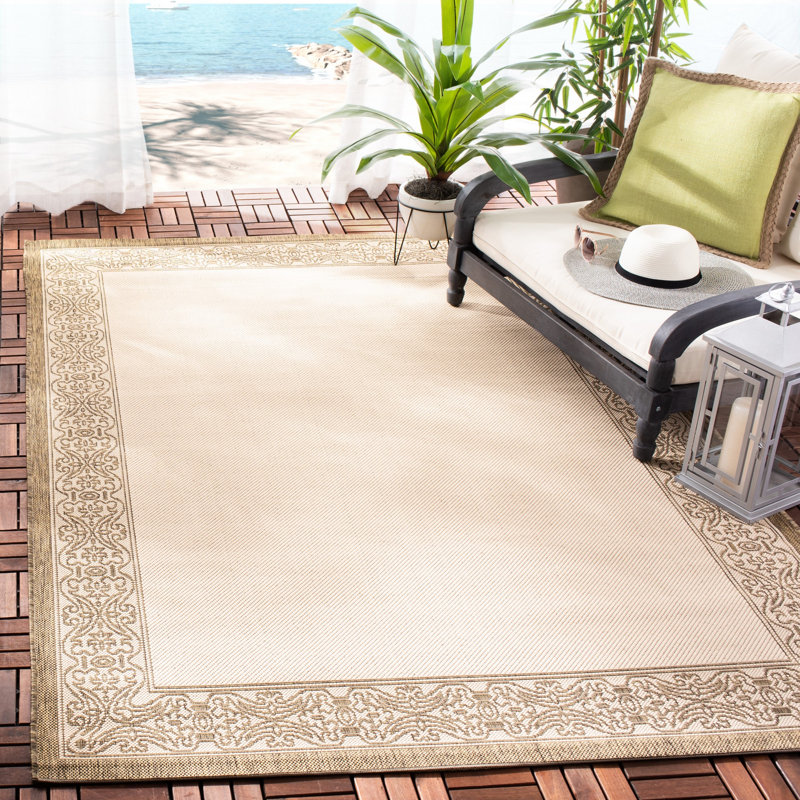 Herefordshire Performance Oriental Indoor/Outdoor Area Rug, Rectangle 6'7" x 9'6"