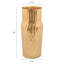 Vase doré à finition ondulée mat 9289