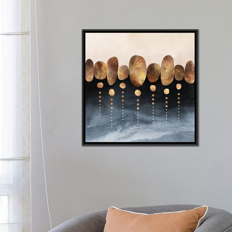 «Natural Abstraction, Square», reproduction sur toile tendue, H 18 po x l 18 po x P 1,5 po, Pas de tapis