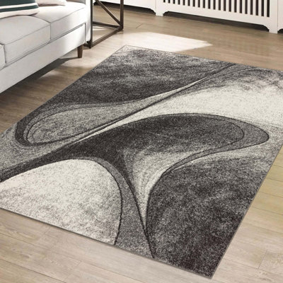 Tapis noir / blanc Sarenac