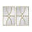 16" X 23"  Rectangular Wooden Wall Mirrors With Distressed White Frame