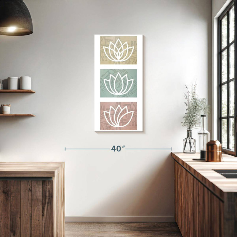 Lotus Namaste I, 36" H x 18" W