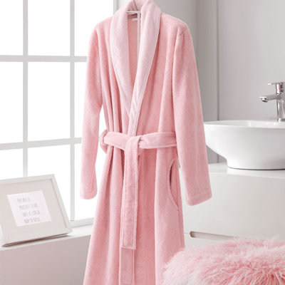 Rene Viscose Blend Terry Cloth Ankle Bathrobe