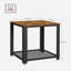 Musani 45cm W Metal Bedside Table