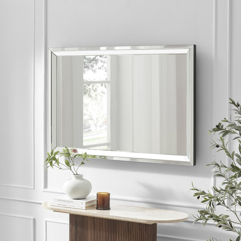 Almine Glass Rectangle Mirror, 120 cm H x 80 cm W