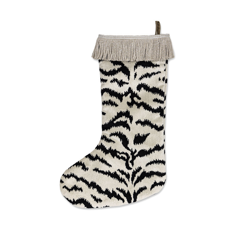 Tigre Stocking / Trim, Off White/Black