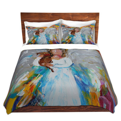 Ensemble de housse de couette ange chiot