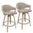 26" Swivel Counter Stool,Set of 2-Toffee/Natural is out of stock