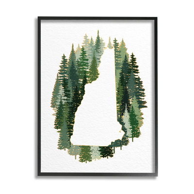 État du New Hampshire, vert, pin, forêt