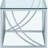 Brian chrome square glass top side table