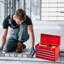 Metal Tool Box With 4 Drawers Portable Steel Tool Chest With Metal Cylinder Lock And Latch Closure-783549760