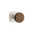 Emtek Select Privacy Knobset w/ Urban Modern Rosette & Conical Stem, Dark Walnut Knob (CF)-1134006365