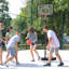 Support portatif pour système de panier de basketball avec panneau arrière de 33 po, hauteur réglable de 5 pi à 7 pi pour une utilisation intérieure et extérieure