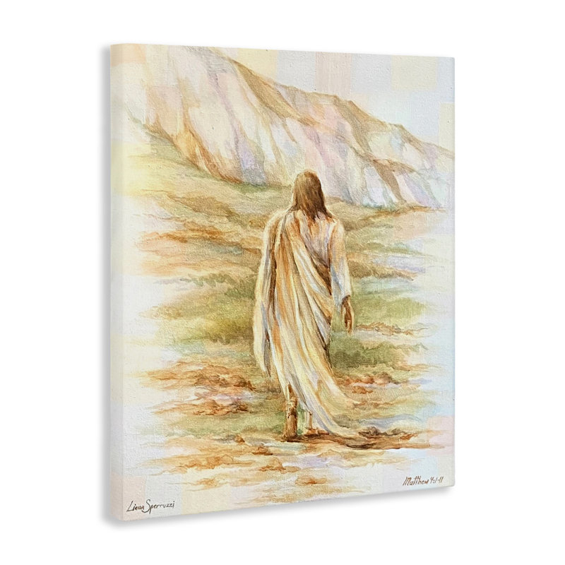 «Forty Days Jesus Walking», art mural par Linda Sperruche, H 24 po x l 30 po
