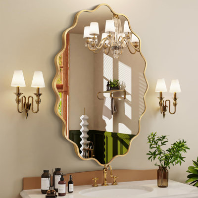 Metal Wavy Mirror