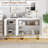 Modern Sideboard Buffet Cabinet with Storage, Wood Storage Cabinet with Adjustable Shelf, Console Table with Doors-646348958-646348956