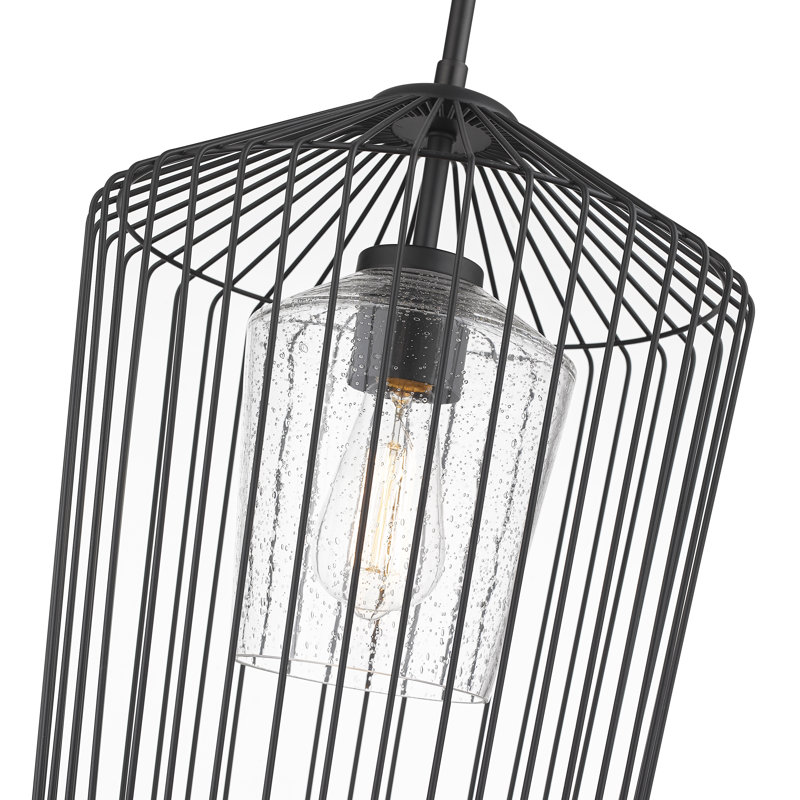 Luminaire suspendu 1 lumière Magallanes, H 99,5 po x l 13 po x P 13 po