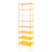 8 Tiers Tall Rectangular Acrylic Floorstanding Shoe Rack Shoe Storage Shelf For Entryway Orange Clear-20439785