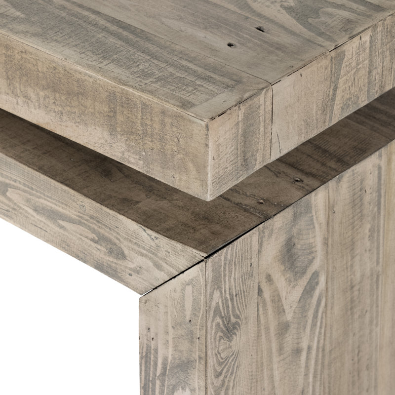 Matthes Solid Wood Console Table, Weathered Wheat, 30.75" H x 94" W x 15" D