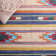 Continuum Flatweave Jute/Cotton Southwestern Rug in Beige/Blue/Green