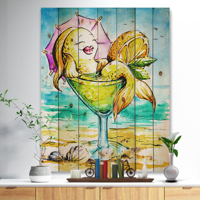 « gold fish profitant aux fêtes-art animé », peinture