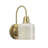 Armed Wall Sconce with Cream Glass Shade