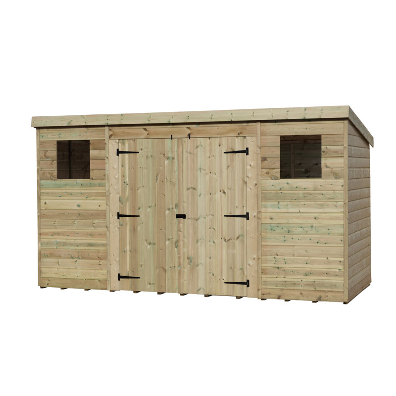 14 Ft. W x 5 Ft. D Shiplap Pent Wooden Shed