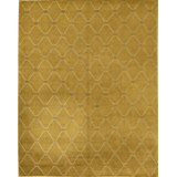 Hand-Knotted High-Quality Yellow Area Rug