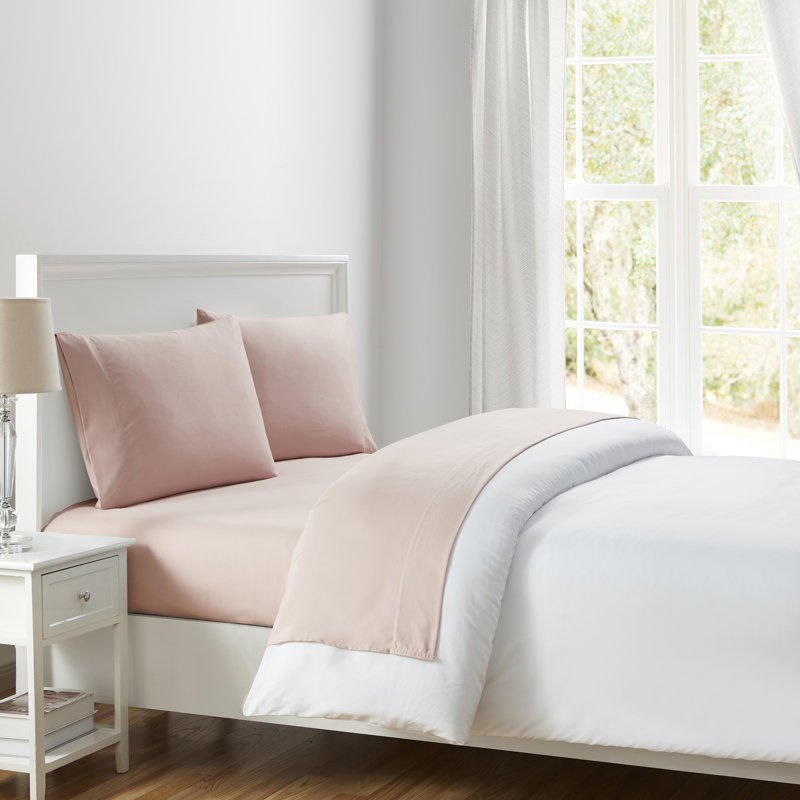 Solid Standard Sheet Set, Sepia Rose, Queen Sheet Set w/ 4 Standard Pillowcases