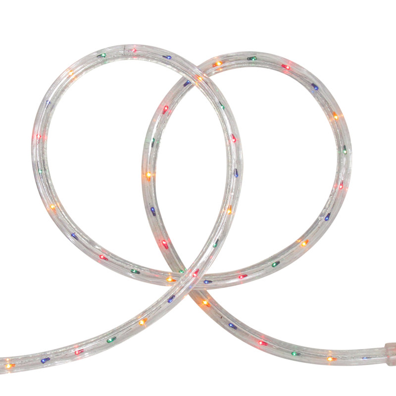 Lumières extérieures de Noël sur corde, Multicolore, 216"