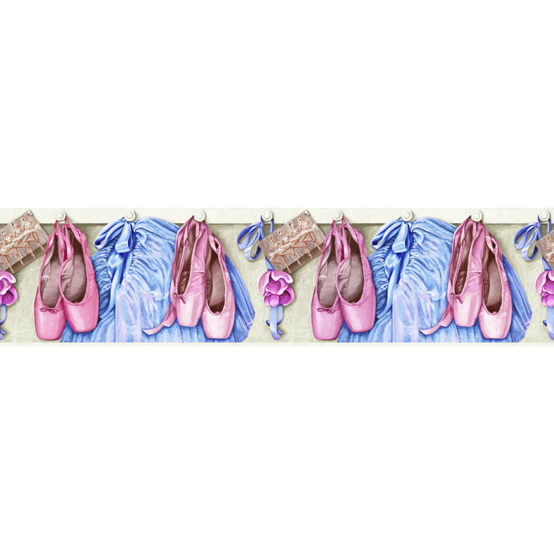 Bordure de papier peint à peindre Kids Dance Ballet L 15 pi x l 9 po