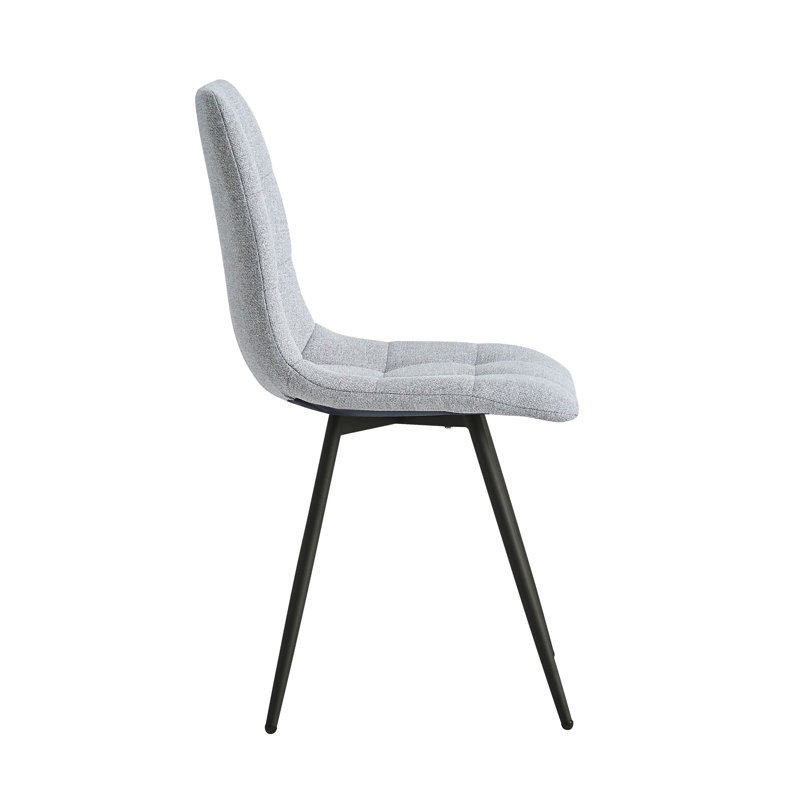 Ensemble de 2 chaises en tissu Waltwilder, Gris