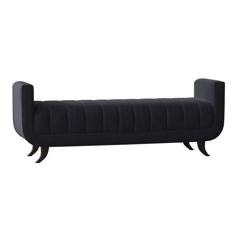 Banc avec revêtement, Noyer américain, Marine de Venise