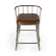 Coriander Iron & Leather 25" Counter Stool