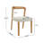 Orling Contemporary Solid Rubberwood Dining Chairs With Upholstered Seat-114701232