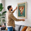 Pizza Slice Retro - Wrapped Canvas-285430954-285430959