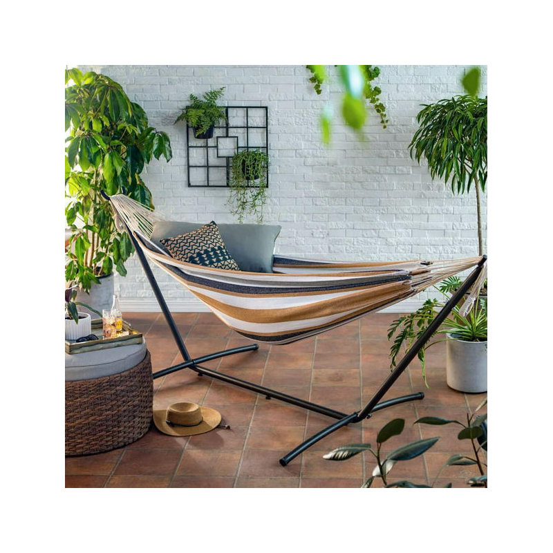 Hamac classique 2 personnes avec support Outopee, Café