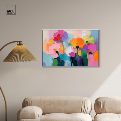 Art Remedy Floral Abstracts Canvas Expressive Blooms I