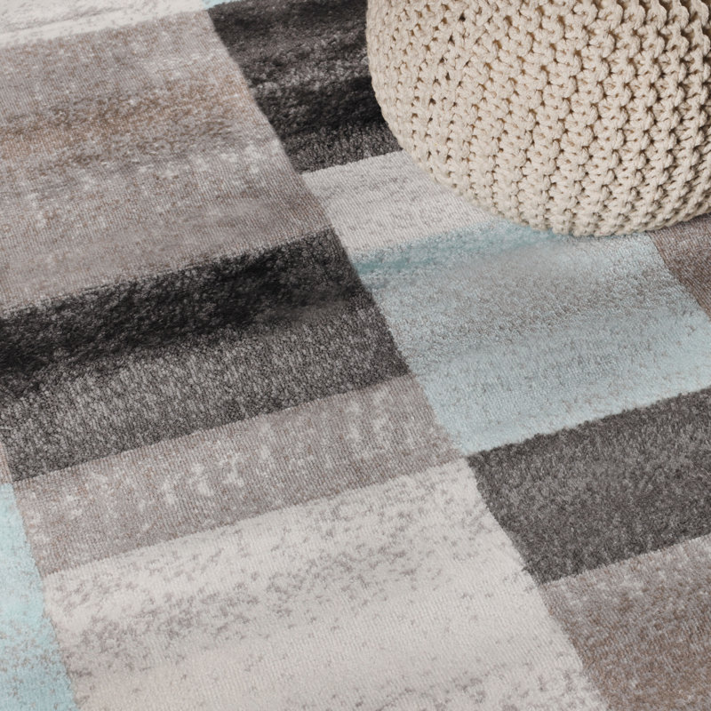 Tapis ou tapis de couloir intérieur en polypropylène Benne, Rectangle 8 pi x 10 pi