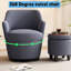 Chaise pivotante bleue à 360 ° avec coussin respirant, fabrication, pour salon réglable-1712969377