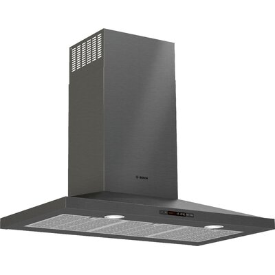 36"" 800 Series 600 CFM Ducted Wall Mount Range Hood in Black Stainless Steel -  Bosch, HCP86641UC