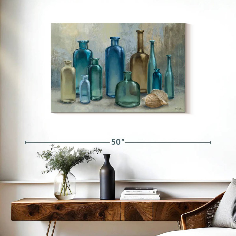 Senne Glass Bottles, 24" H x 36" W