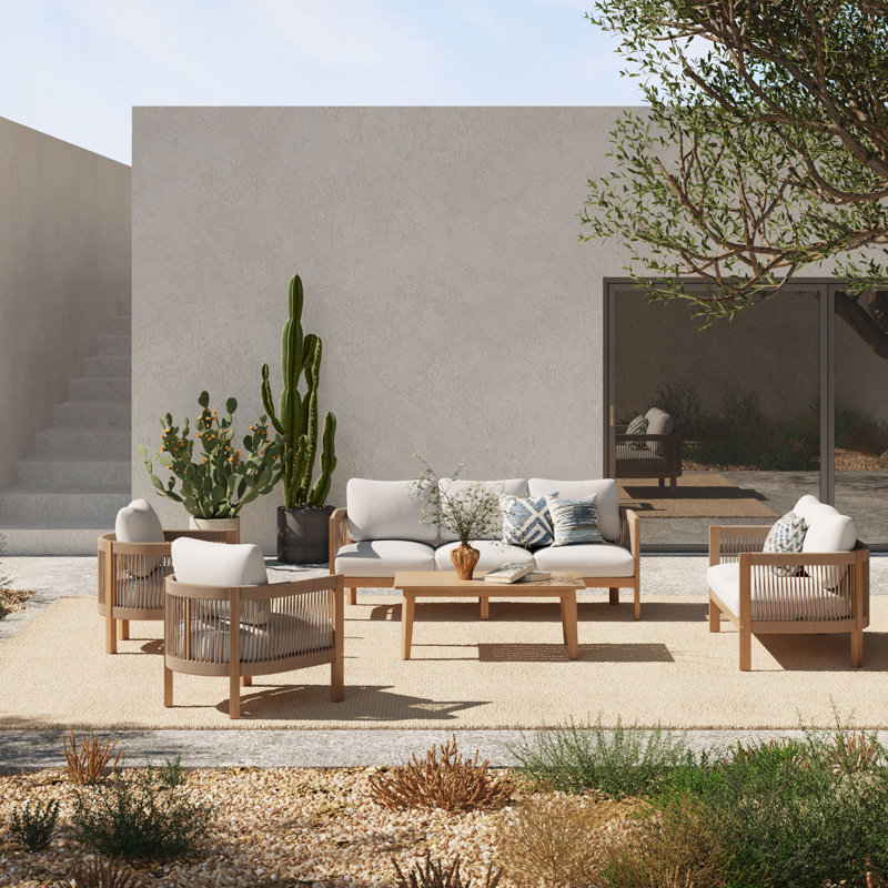 7 - Person Outdoor Seating Group With Cushions