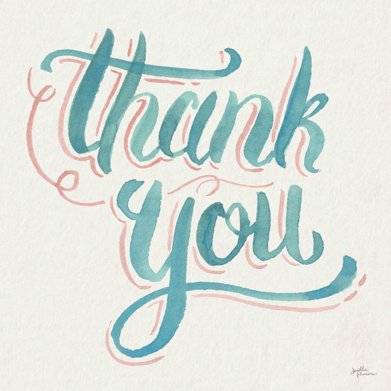 «Thank You I» par Janelle Penner, H 36 po x l 36 po x P 1,25 po
