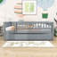 Lit de jour en bois avec couchette simple et garde-corps-219571580-219571553