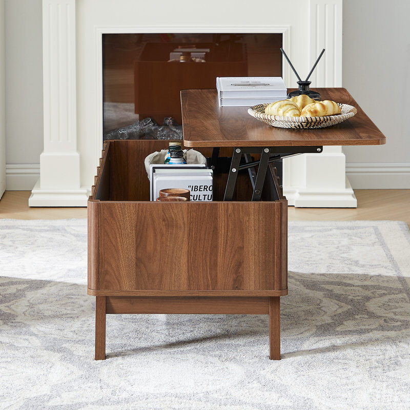 Table basse à plateau relevable